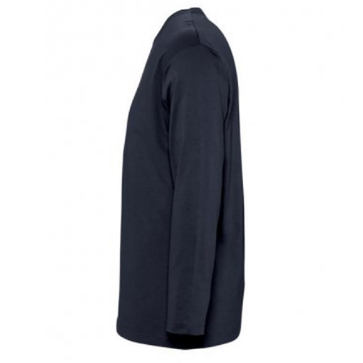 Navy - Side - SOLS Mens Monarch Long Sleeve T-Shirt