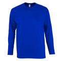 Royal Blue - Front - SOLS Mens Monarch Long Sleeve T-Shirt