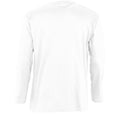 White - Back - SOLS Mens Monarch Long Sleeve T-Shirt