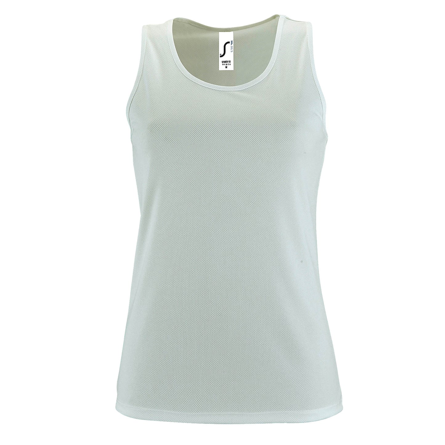 White - Front - SOLS Womens-Ladies Sporty Performance Sleeveless Tank Top