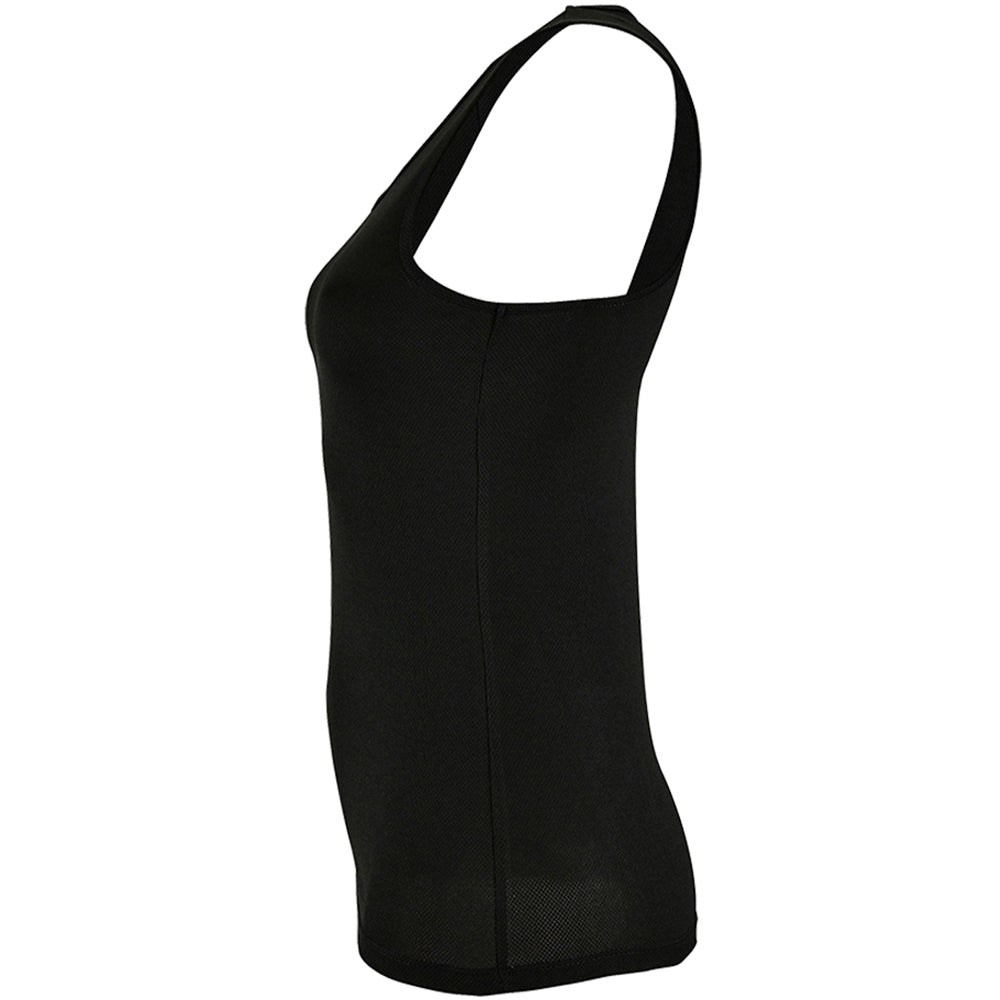 Black - Side - SOLS Womens-Ladies Sporty Performance Sleeveless Tank Top