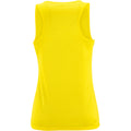 Neon Yellow - Back - SOLS Womens-Ladies Sporty Performance Sleeveless Tank Top
