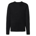 Black - Front - Russell Mens Cotton Acrylic Crew Neck Sweater