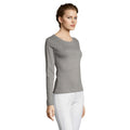 Grey Marl - Side - SOLS Womens-Ladies Majestic Long Sleeve T-Shirt