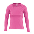 Orchid Pink - Front - SOLS Womens-Ladies Majestic Long Sleeve T-Shirt