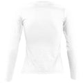 White - Pack Shot - SOLS Womens-Ladies Majestic Long Sleeve T-Shirt