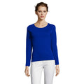 Royal Blue - Lifestyle - SOLS Womens-Ladies Majestic Long Sleeve T-Shirt