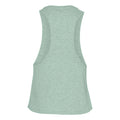 Dusty Blue Heather - Back - Bella Womens-Ladies Racer Back Cropped Sleeveless Tank Top