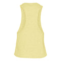 French Vanilla Heather - Back - Bella Womens-Ladies Racer Back Cropped Sleeveless Tank Top