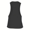 Heather Navy - Back - Bella Womens-Ladies Racer Back Cropped Sleeveless Tank Top