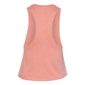 Heather Sunset - Back - Bella Womens-Ladies Racer Back Cropped Sleeveless Tank Top