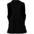 Solid Black Blend - Back - Bella Womens-Ladies Racer Back Cropped Sleeveless Tank Top