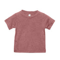 Mauve Triblend - Front - Canvas Childrens Unisex Tri-Blend T-Shirt
