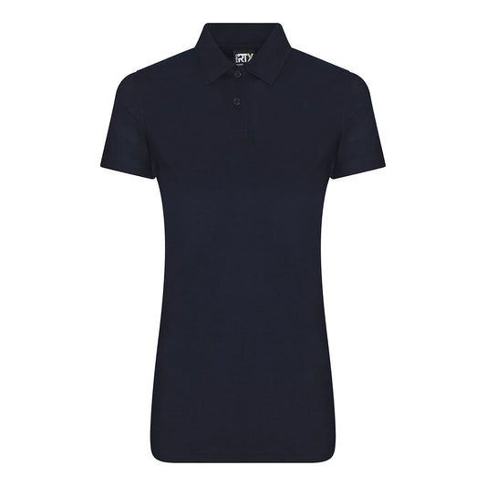 Navy - Front - PRO RTX Womens-Ladies Pro Polyester Polo Shirt