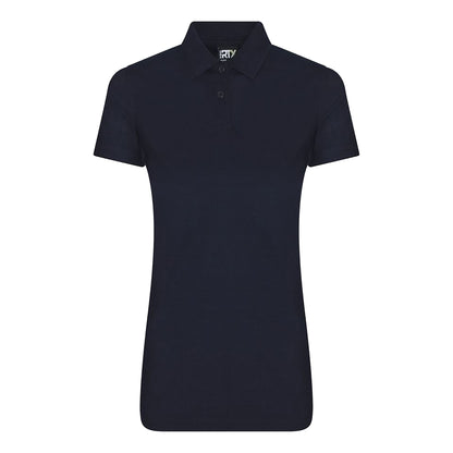 Navy - Front - PRO RTX Womens-Ladies Pro Polyester Polo Shirt