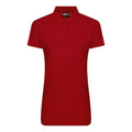 Red - Front - PRO RTX Womens-Ladies Pro Polyester Polo Shirt