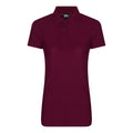 Burgundy - Front - PRO RTX Womens-Ladies Pro Polyester Polo Shirt