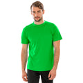 Flo Green - Back - Spiro Mens Aircool T-Shirt