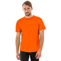 Flo Orange - Back - Spiro Mens Aircool T-Shirt
