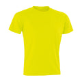 Flo Yellow - Front - Spiro Mens Aircool T-Shirt