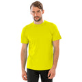Flo Yellow - Back - Spiro Mens Aircool T-Shirt