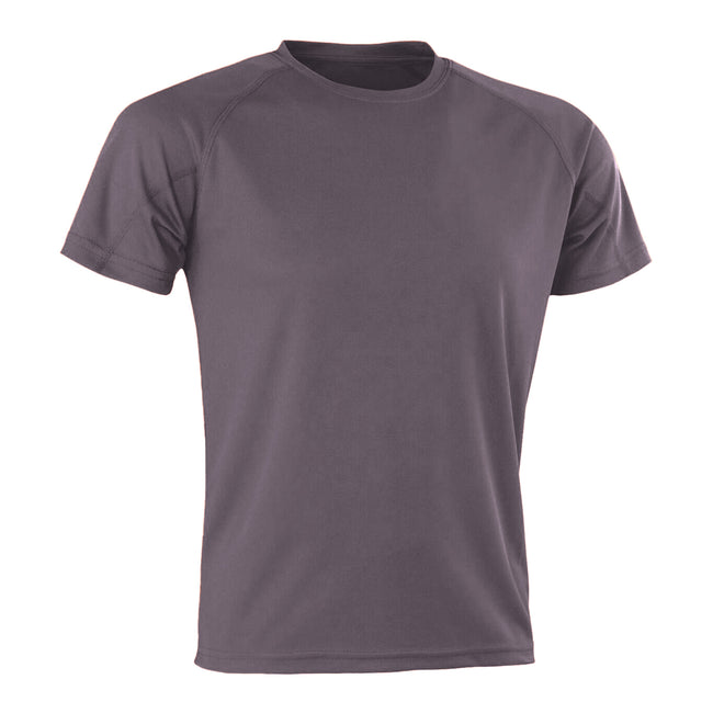 Grey - Front - Spiro Mens Aircool T-Shirt