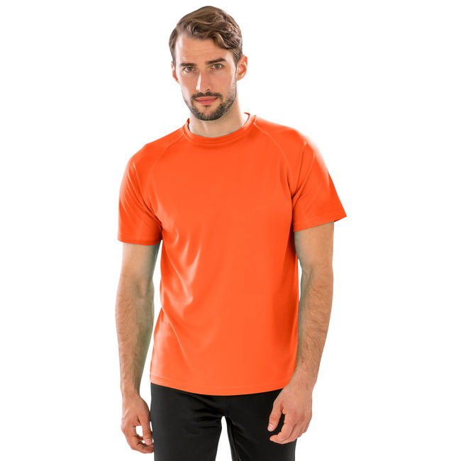 Orange - Back - Spiro Mens Aircool T-Shirt