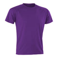 Purple - Front - Spiro Mens Aircool T-Shirt