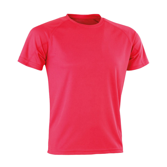 Super Pink - Front - Spiro Mens Aircool T-Shirt