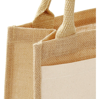 Natural - Back - Westford Mill Pocket Jute Midi Tote