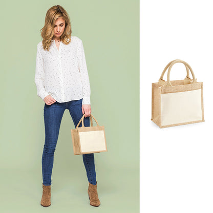 Natural - Lifestyle - Westford Mill Pocket Jute Midi Tote