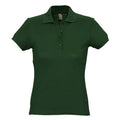 Forest Green - Front - SOLS Womens-Ladies Passion Pique Short Sleeve Polo Shirt