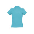 Blue Atoll - Side - SOLS Womens-Ladies Passion Pique Short Sleeve Polo Shirt
