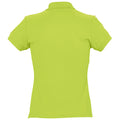 Apple Green - Back - SOLS Womens-Ladies Passion Pique Short Sleeve Polo Shirt