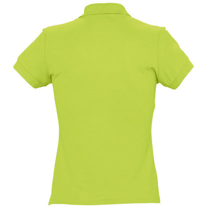 Apple Green - Back - SOLS Womens-Ladies Passion Pique Short Sleeve Polo Shirt