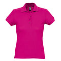 Fuchsia - Front - SOLS Womens-Ladies Passion Pique Short Sleeve Polo Shirt