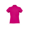 Fuchsia - Side - SOLS Womens-Ladies Passion Pique Short Sleeve Polo Shirt