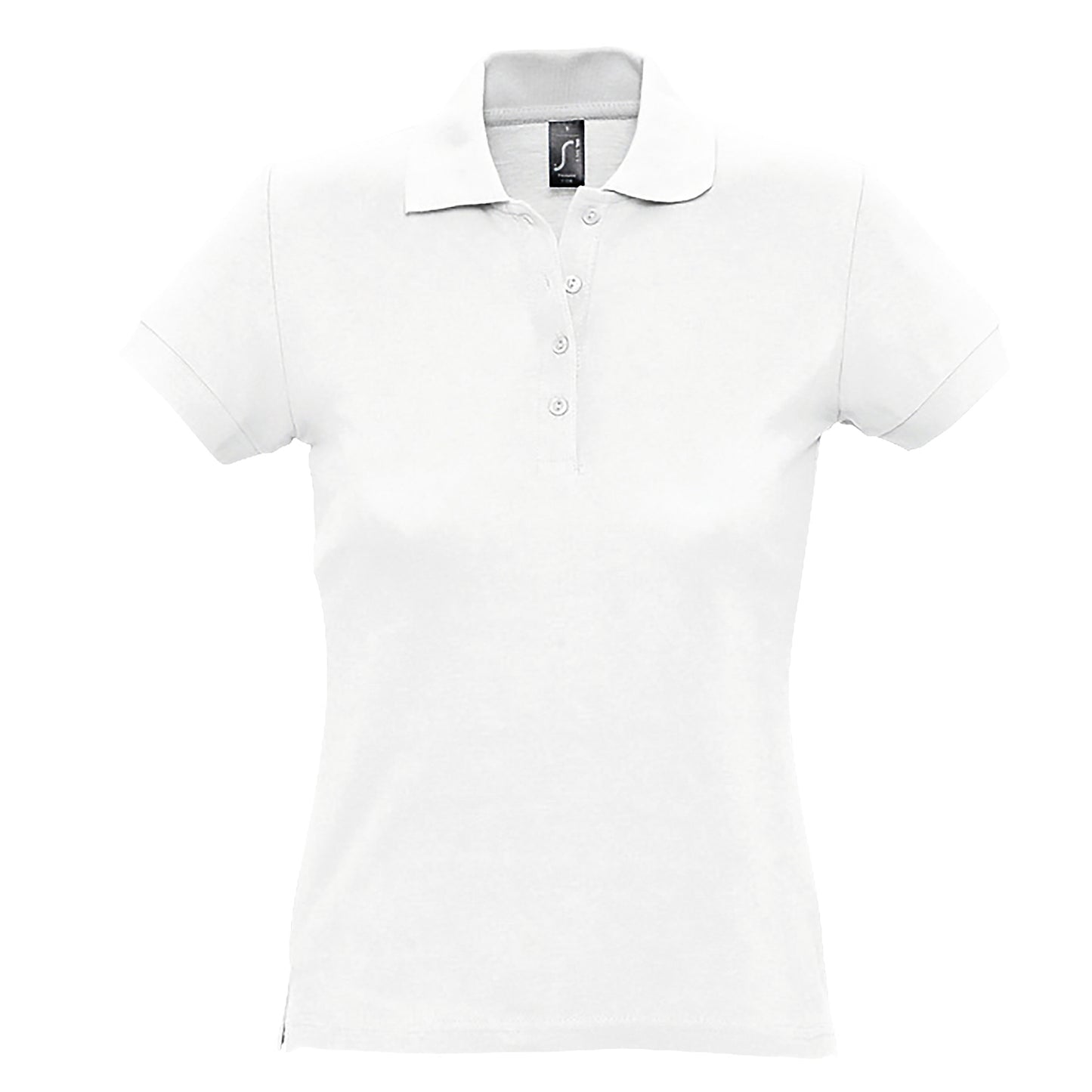 White - Front - SOLS Womens-Ladies Passion Pique Short Sleeve Polo Shirt