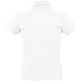 White - Back - SOLS Womens-Ladies Passion Pique Short Sleeve Polo Shirt