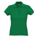 Kelly Green - Front - SOLS Womens-Ladies Passion Pique Short Sleeve Polo Shirt
