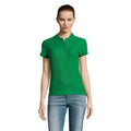 Kelly Green - Back - SOLS Womens-Ladies Passion Pique Short Sleeve Polo Shirt