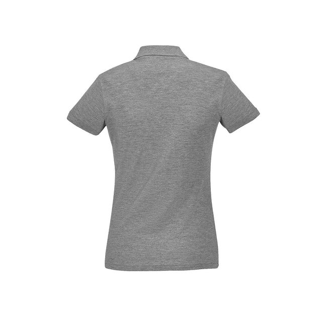 Grey Marl - Side - SOLS Womens-Ladies Passion Pique Short Sleeve Polo Shirt