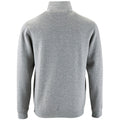 Grey Marl - Back - SOLS Mens Stan Contrast Zip Neck Sweatshirt