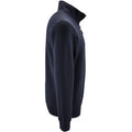 French Navy - Side - SOLS Mens Stan Contrast Zip Neck Sweatshirt