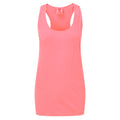 Neon Pink - Front - Comfort Colors Womens-Ladies Racer Back Sleeveless Vest