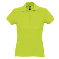 Apple Green - Front - SOLS Womens-Ladies Passion Pique Short Sleeve Polo Shirt