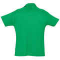 Kelly Green - Back - SOLS Mens Summer II Pique Short Sleeve Polo Shirt