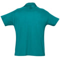 Duck Blue - Back - SOLS Mens Summer II Pique Short Sleeve Polo Shirt