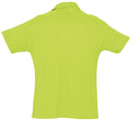 Apple Green - Back - SOLS Mens Summer II Pique Short Sleeve Polo Shirt