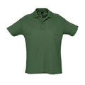 Forest Green - Front - SOLS Mens Summer II Pique Short Sleeve Polo Shirt